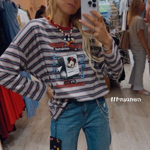 חולצת מיקי שילוב שרשרת