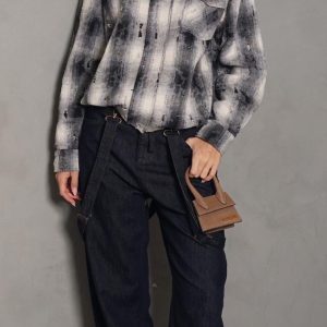 ג'קט משבצות פייזלי FANCY - שחור