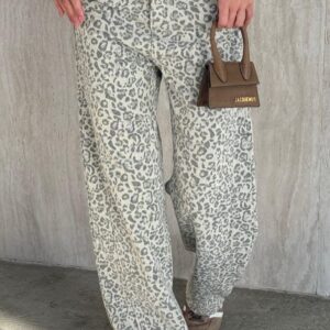 מכנס LEOPARD ג'אקרד