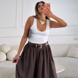 בגד גוף גופיה - לבן